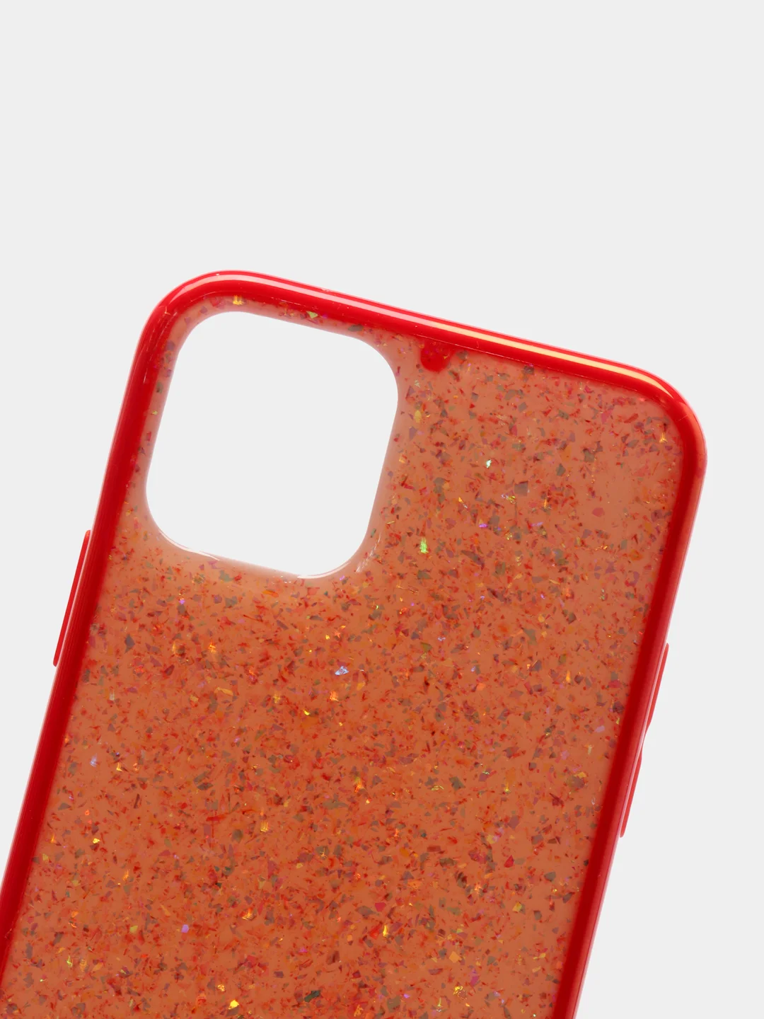 Оранжевый чехол с блесками для iPhone 11, 12, Pro, Pro Max, mini, Xs, X, Xr