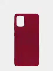 Багровый чехол для Samsung Galaxy A71 силиконовый матовый, цветной