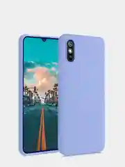Небесно-голубой чехол силиконовый для Xiaomi Redmi 9A