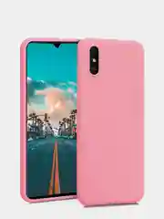 Розовый чехол силиконовый для Xiaomi Redmi 9A