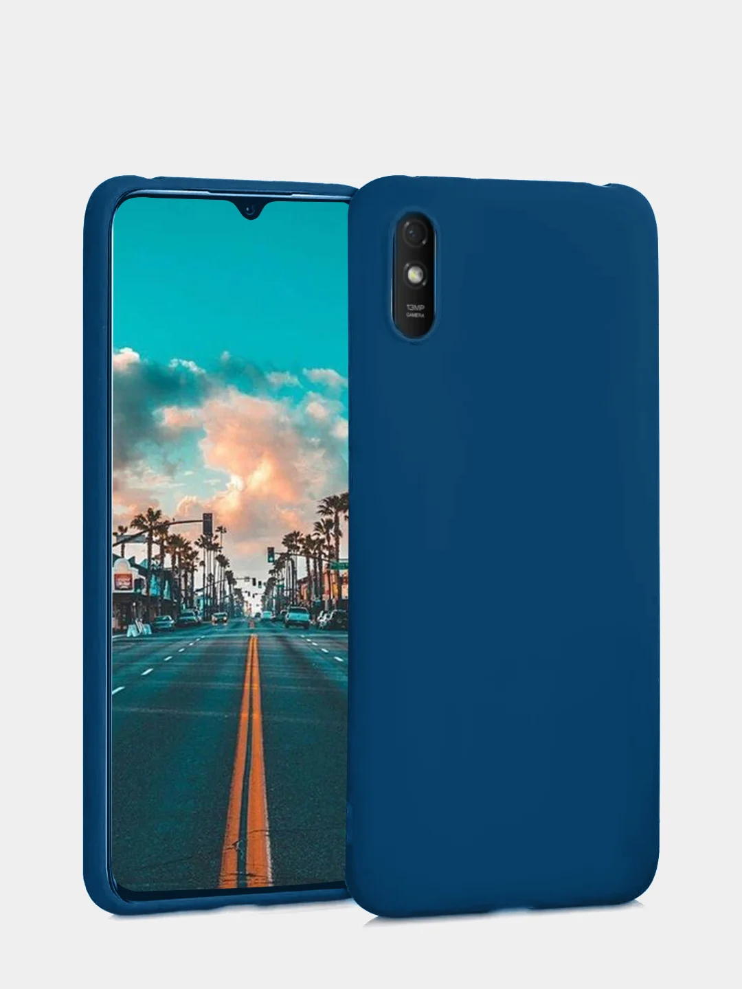 Темно-синий чехол силиконовый для Xiaomi Redmi 9A