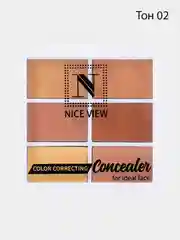 Nice View консилер, корректор для лица, 6 в 1