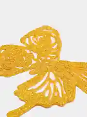 Белый бабочки декоративные с розами, 9,5 х 10 см