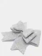 Серебряный декоративные бантики из фоамирана