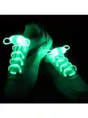 Зеленый шнурки светящиеся, с LED-подсветкой, 75 см
