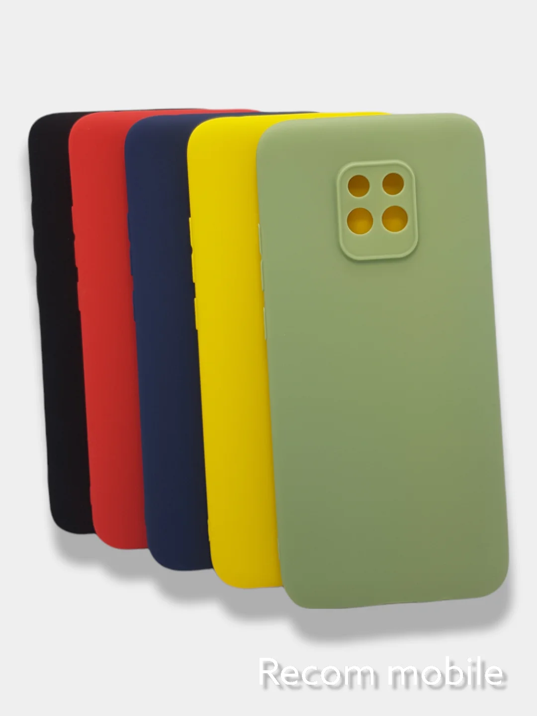 Желтый чехол для Xiaomi Redmi 10X 5G, 10X PRO 5G силиконовый цветной матовый