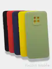 Желтый чехол для Xiaomi Redmi 10X 5G, 10X PRO 5G силиконовый цветной матовый