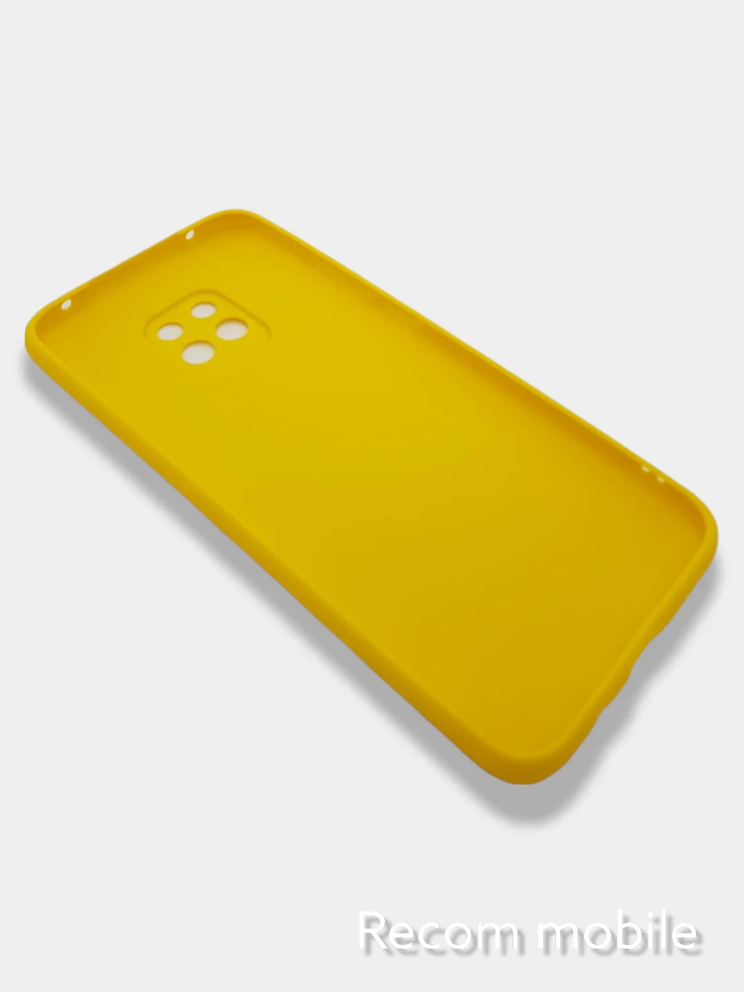 Желтый чехол для Xiaomi Redmi 10X 5G, 10X PRO 5G силиконовый цветной матовый