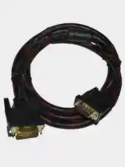 Кабель DVI-I dual link - VGA в оплетке с фильтрами 1.5м