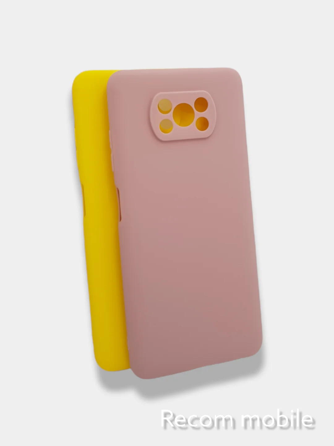 Желтый чехол для Xiaomi POCO X3, X3 PRO, X3 NFC силиконовый цветной матовый