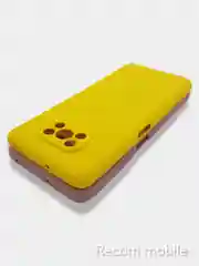 Желтый чехол для Xiaomi POCO X3, X3 PRO, X3 NFC силиконовый цветной матовый