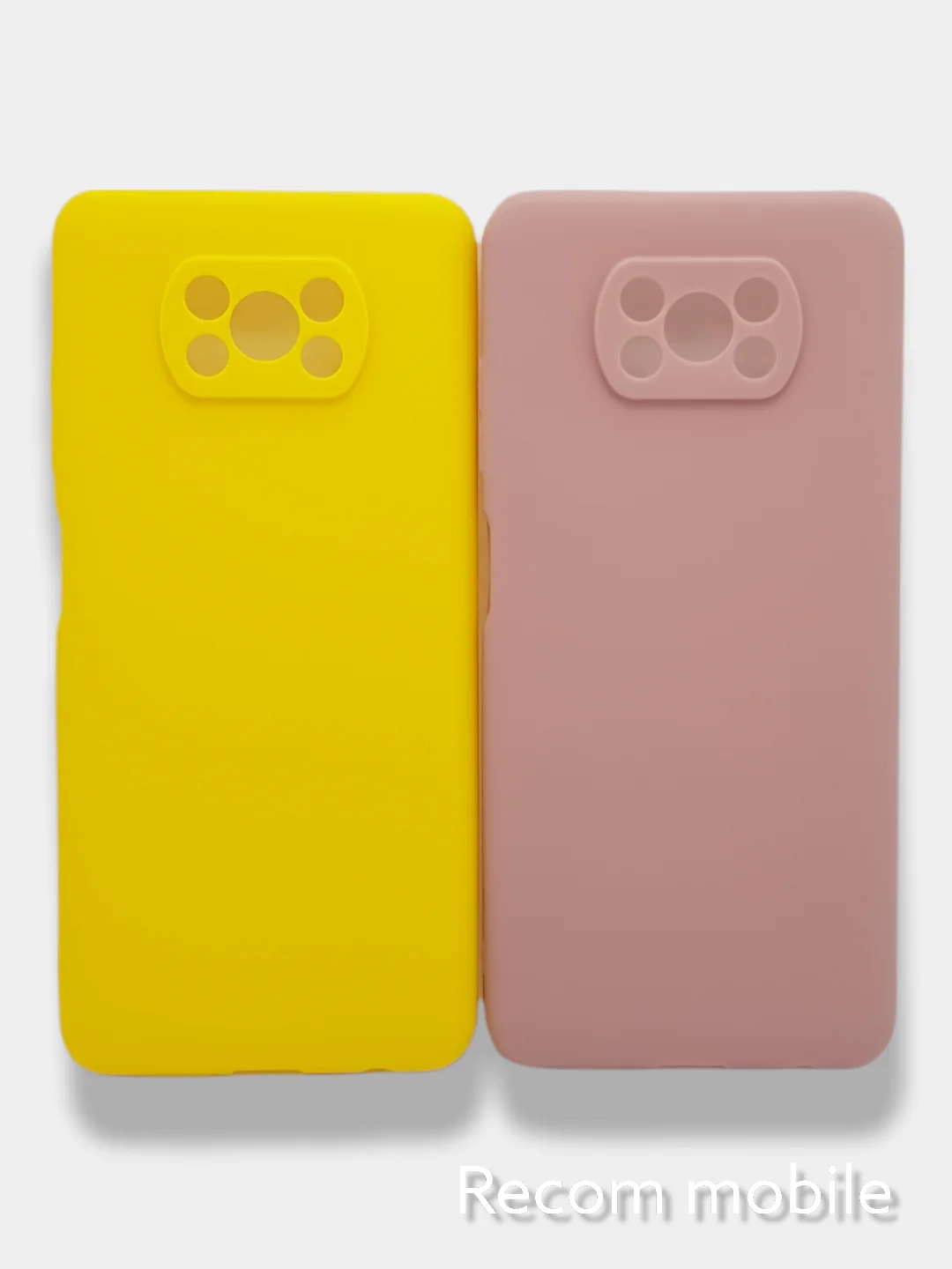 Желтый чехол для Xiaomi POCO X3, X3 PRO, X3 NFC силиконовый цветной матовый
