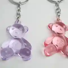 Белый брелок "Мишка"