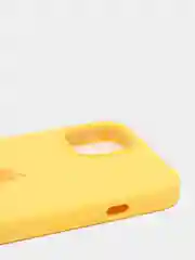 Золотой чехол Silicone Case для iPhone 13 с закрытым низом
