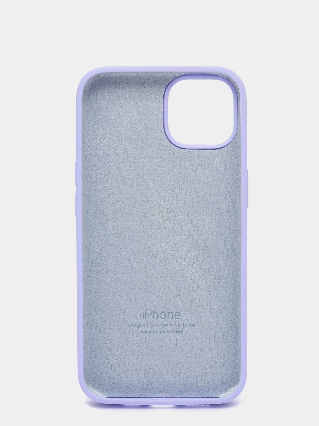Аметистовый чехол Silicone Case для iPhone 13 с закрытым низом