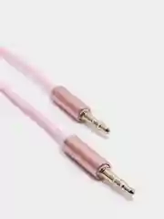 Розовый аудио кабель AUX WALKER  WCA - 174