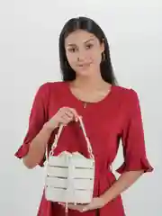 Бежевый сумка женская летняя