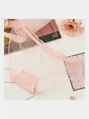 Розовый трусы женские слипы, прозрачные