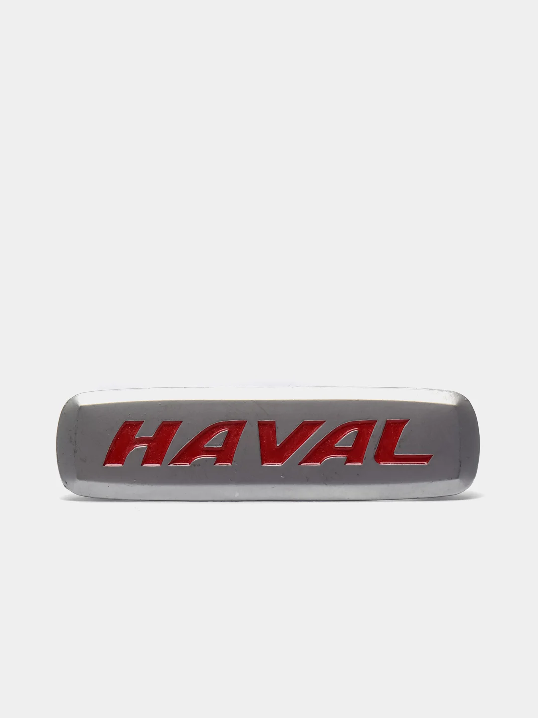 Комплект шильдиков металлических с эмблемой авто "HAVAL" и 4 винтовыми креплениями (Пара)