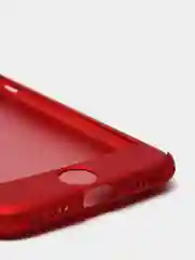 Красный чехол 360 + защитное стекло на iPhone 5s 6, 7, 8, SE, 20, X, XS, XR, 11, Pro, Max, 12
