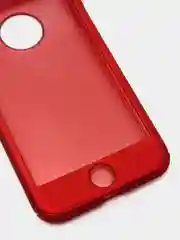 Красный чехол 360 + защитное стекло на iPhone 5s 6, 7, 8, SE, 20, X, XS, XR, 11, Pro, Max, 12