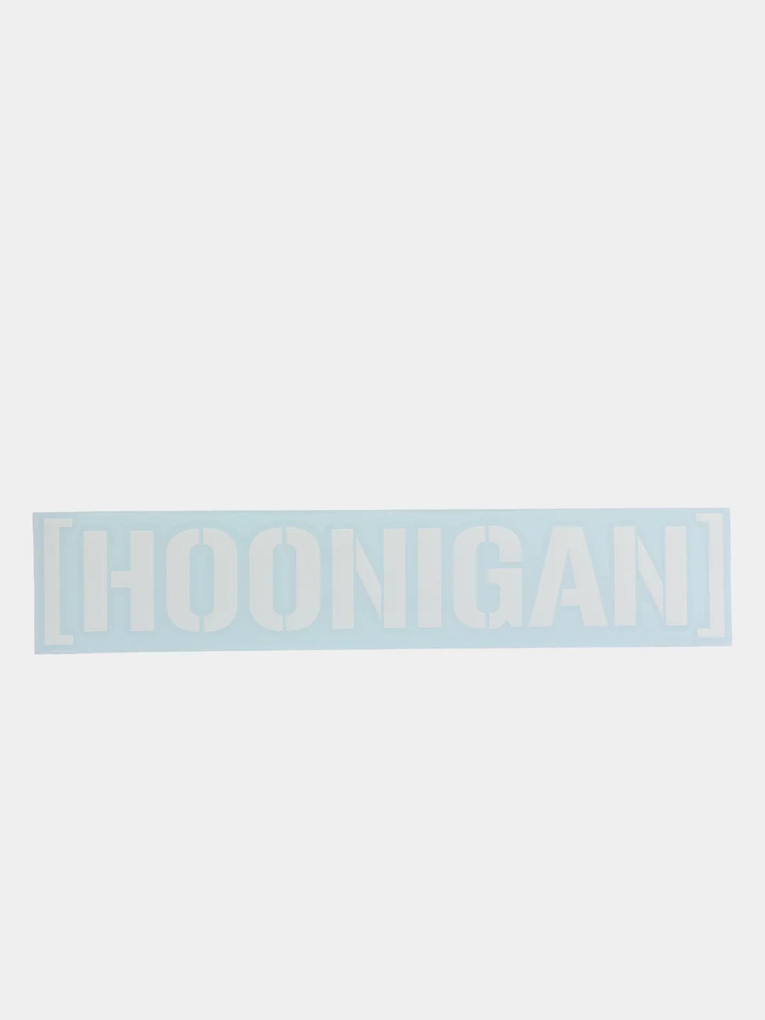Белый наклейка "HOONIGAN" на стекло или кузов авто
