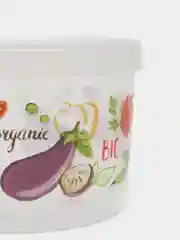 Банка с завинчивающейся крышкой, с декором, бесцветный, 0,75 л