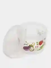 Банка с завинчивающейся крышкой, с декором, бесцветный, 0,75 л