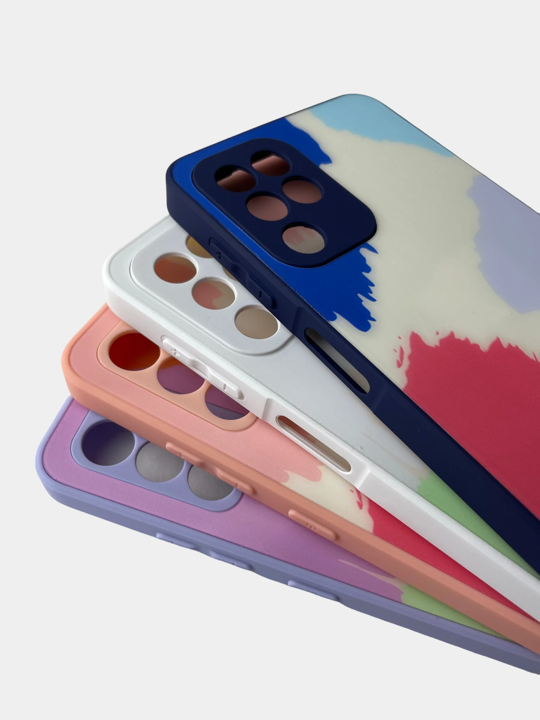 Белый чехол для Samsung A12, A32, A22, M12, M32 с картинкой / рисунком