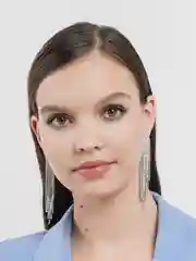 Серьги женские со стразами, удлиненные