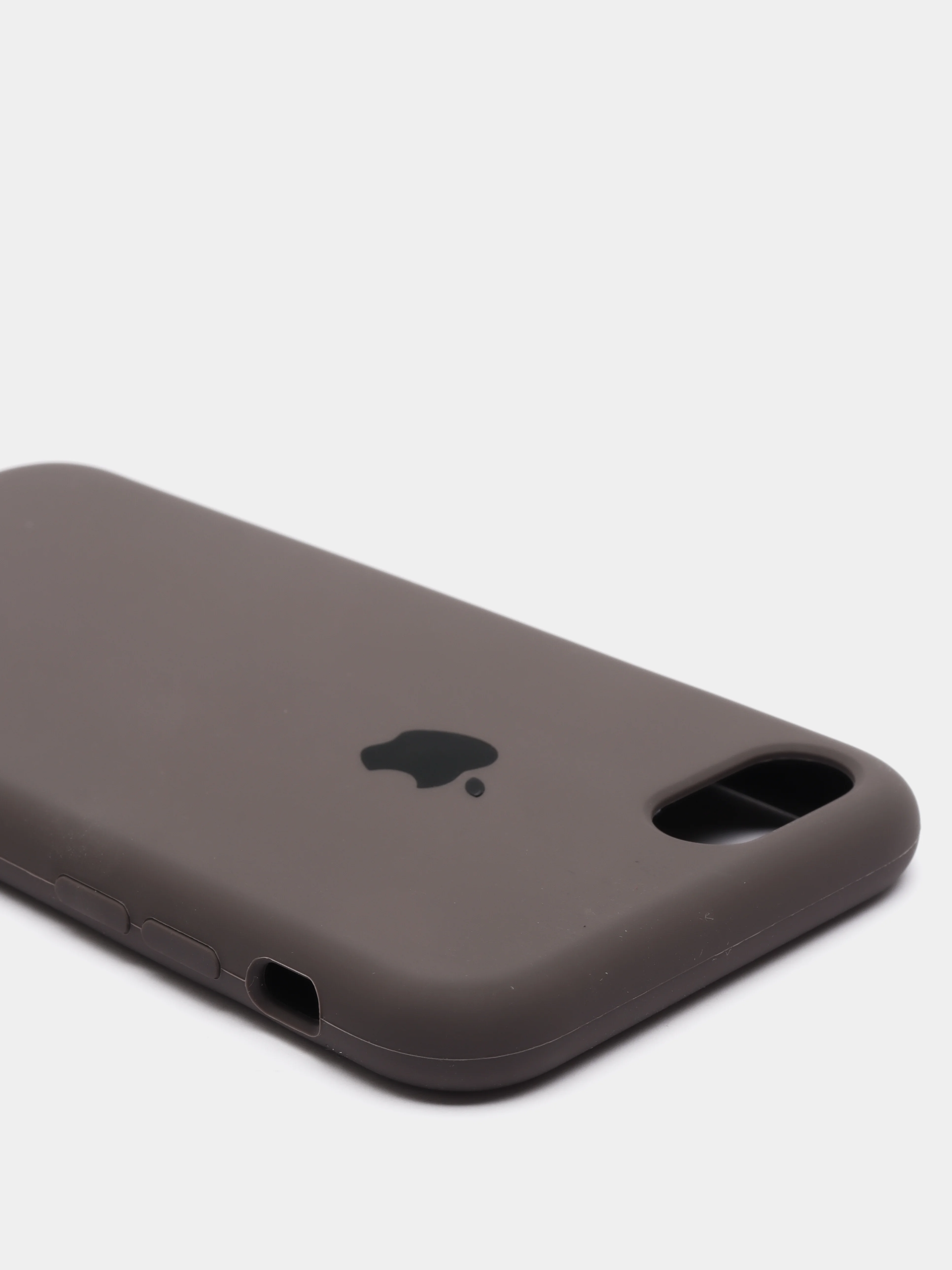 Коричневый силиконовый чехол на iPhone 6, 6S / 7, 8 / 7 Plus, 8 Plus / X, XS / XR (разные цвета)