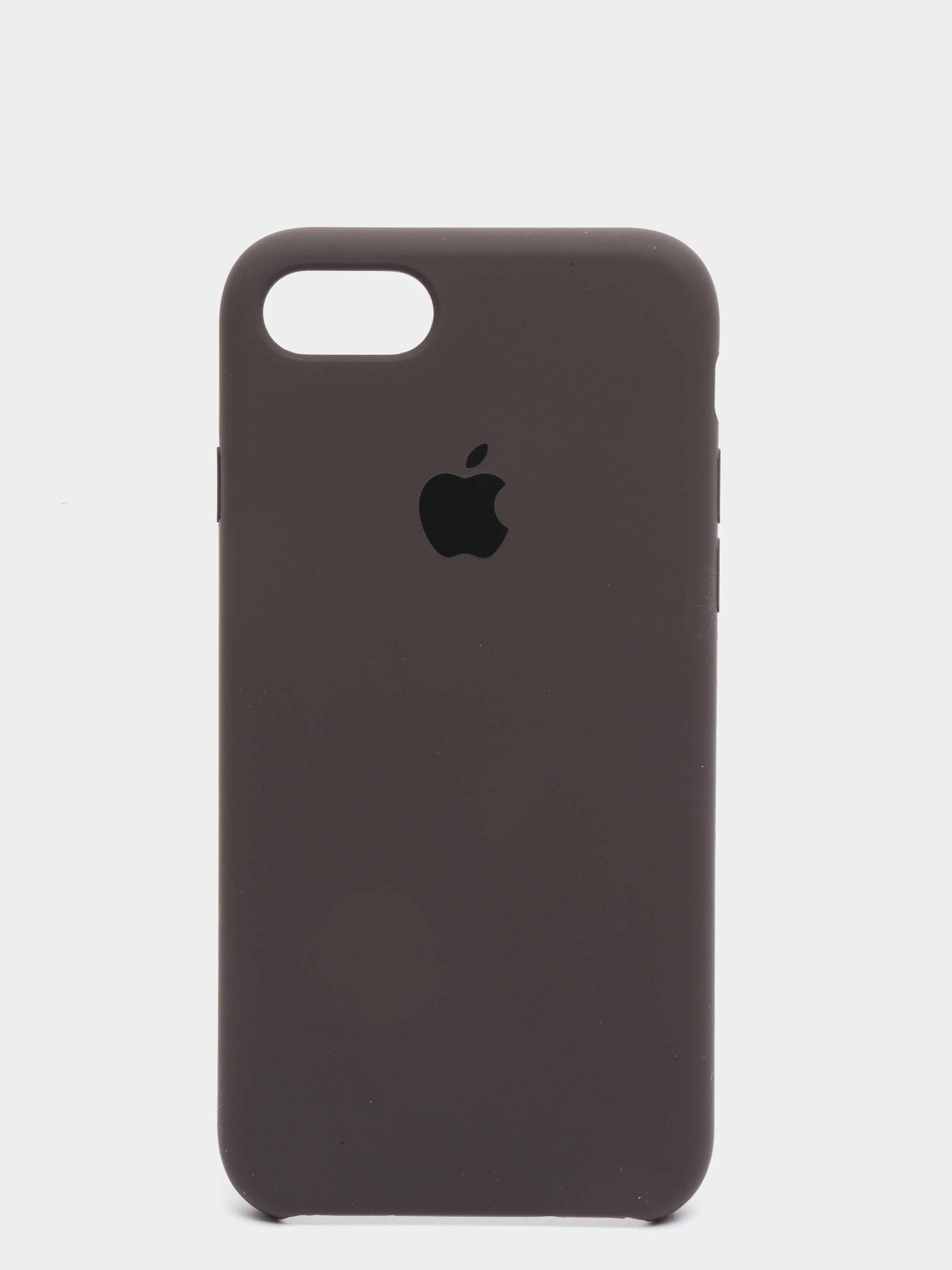 Коричневый силиконовый чехол на iPhone 6, 6S / 7, 8 / 7 Plus, 8 Plus / X, XS / XR (разные цвета)