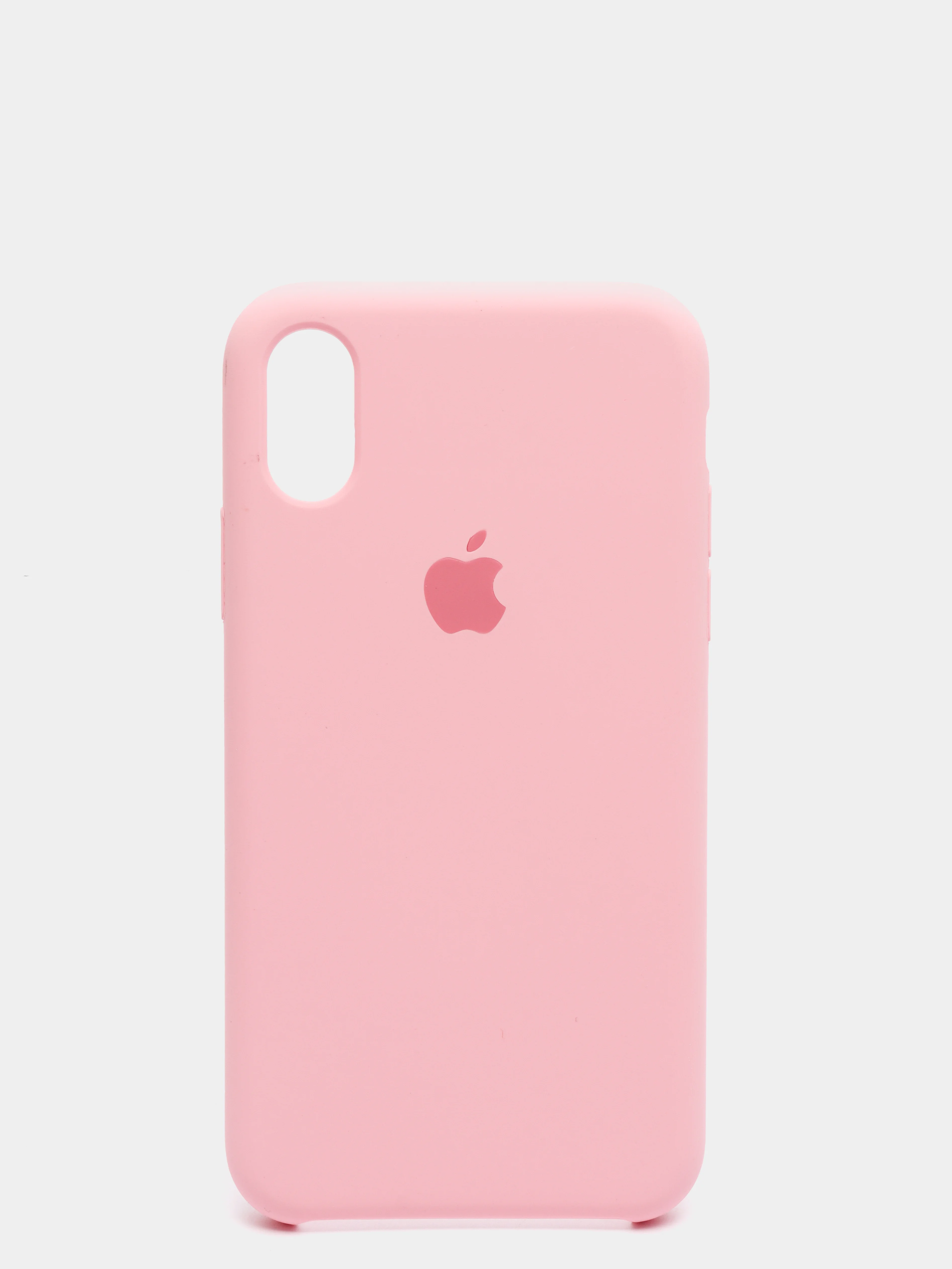 Розовый силиконовый чехол на iPhone 6, 6S / 7, 8 / 7 Plus, 8 Plus / X, XS / XR (разные цвета)