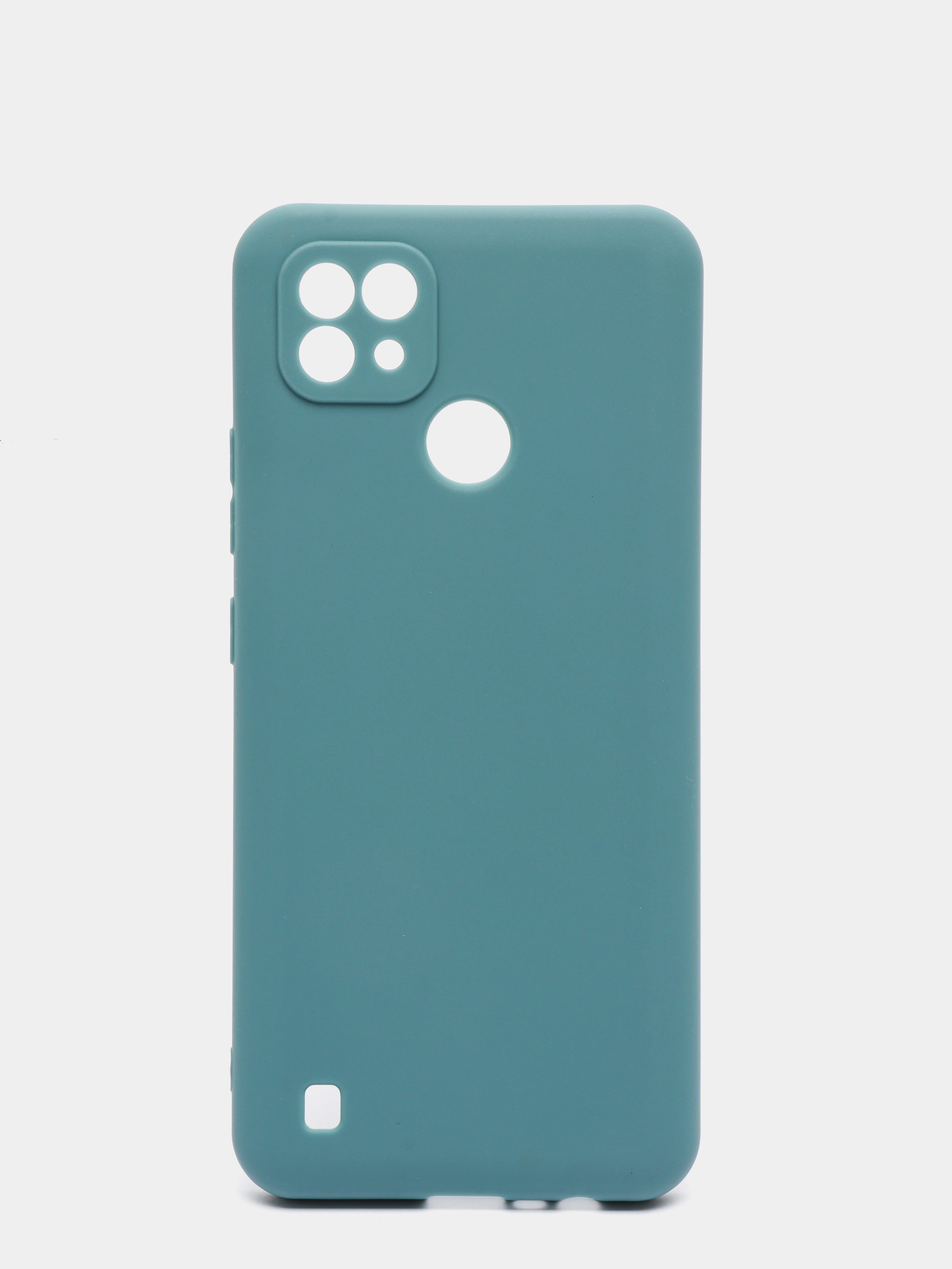 Синий меланж realme C21Y / realme C21 / Realme C11 (2021) / C11 (2020) чехол матовый