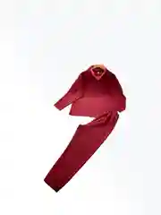 Вишнёвый костюм женский двойка  Кофта и Штаны, тонкая лапша, 4 цвета