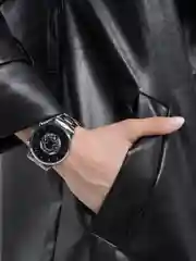 Серебряный мужские наручные часы