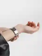 Серебряный мужские наручные часы