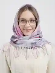 Пастельно-коралловый платок с бахромой