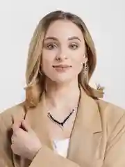 Черный свадебные комплекты украшений