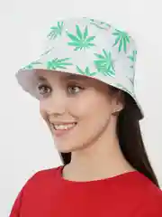 Белый панама с рисунком, унисекс