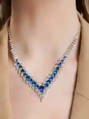 Индиго свадебные комплекты украшений