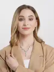 Лазурный свадебный комплект украшений