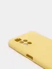 Желтый чехол с защитой камеры и бархатом внутри для REDMI 10
