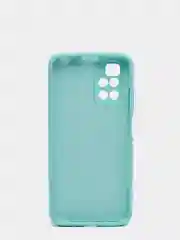 Бирюзовый чехол с защитой камеры и бархатом внутри для REDMI 10
