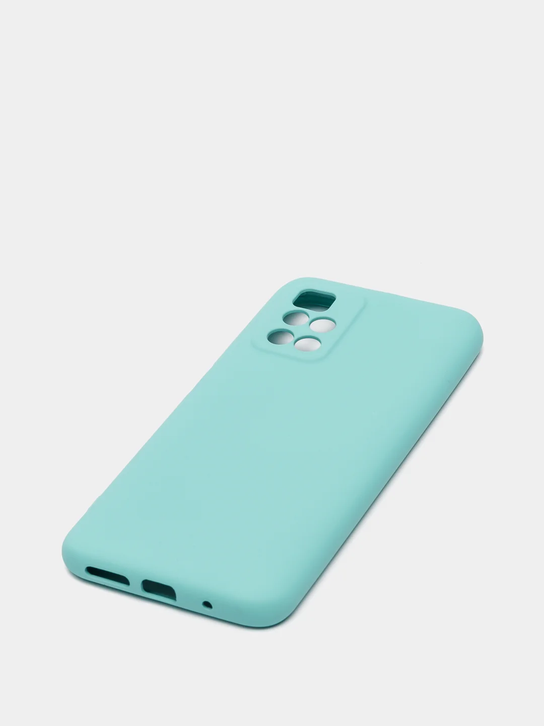 Бирюзовый чехол с защитой камеры и бархатом внутри для REDMI 10