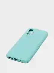 Бирюзовый чехол с защитой камеры и бархатом внутри для REDMI 10
