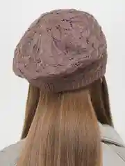 Карамельный берет женский ажурный  Ангел