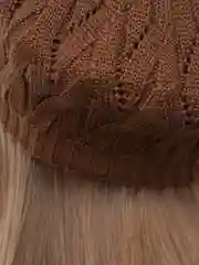 Коричневый берет женский ажурный  Ангел