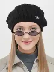 Черный берет женский ажурный  Ангел