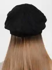 Черный берет женский ажурный  Ангел